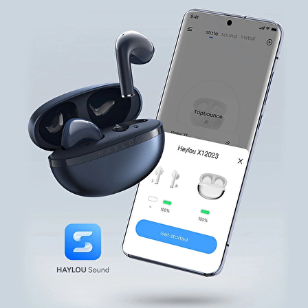 Haylou X1 2023 Lacivert TWS Bluetooth 5.3 Aliminyum Kasa ENC Kablosuz Kulaklık (Haylou Türkiye Garantili)